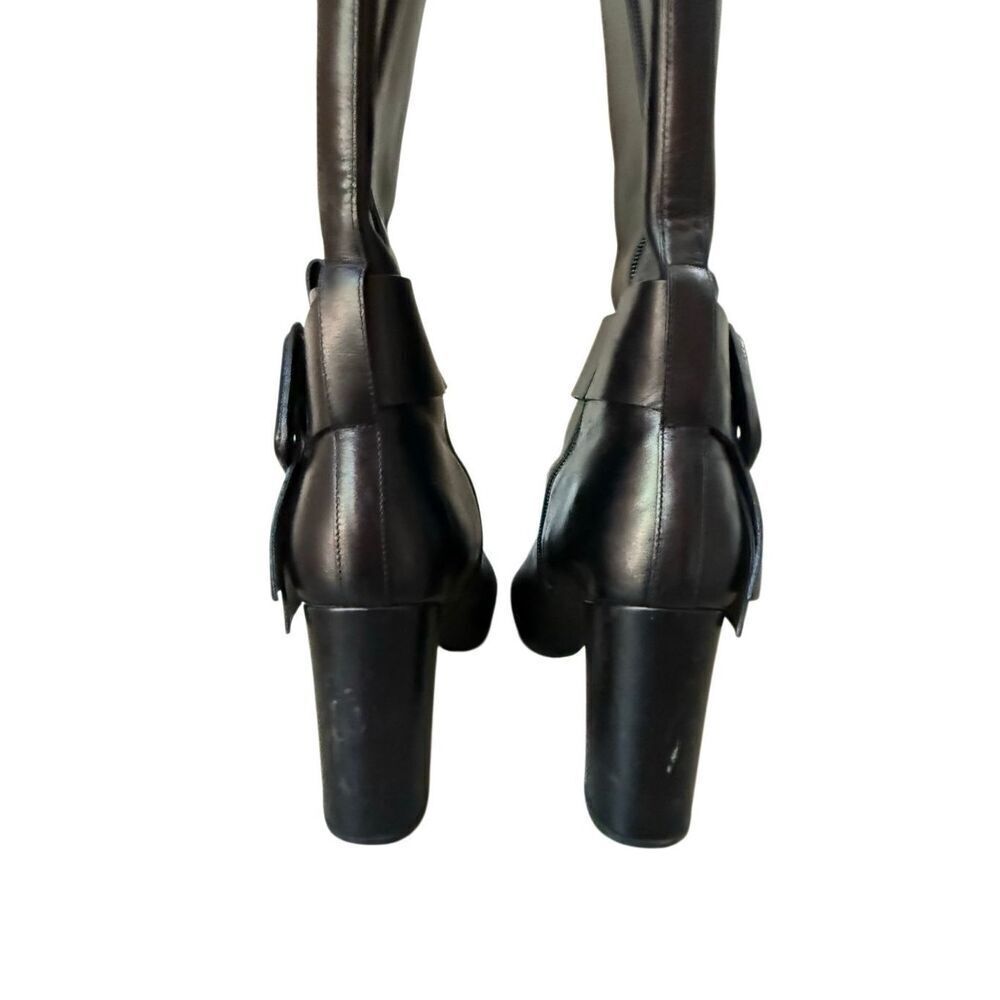 Valentino Garavani Black Leather Knee High boots Size 39.5/9.5 Women’s - Picture 6 of 11